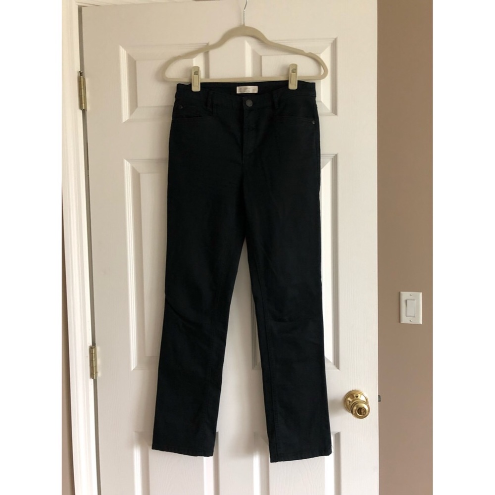 JJill Black Denim Jeans, Straight Leg- Size 6